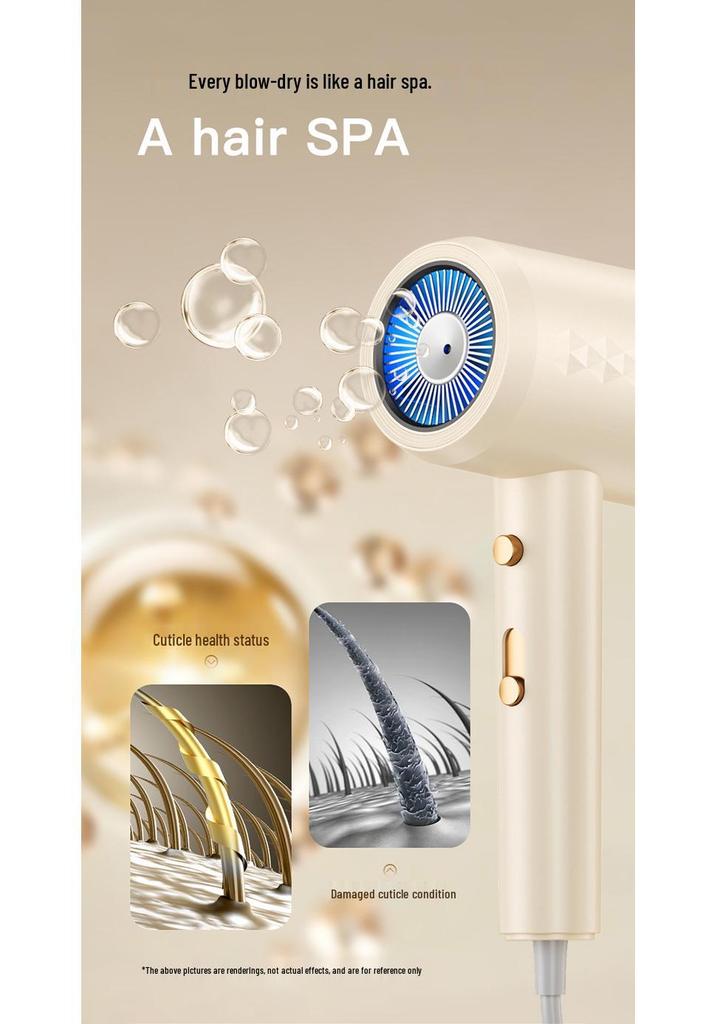 High-Speed Hair Dryer with Constant Temperature - Powerful Cold & Hot Air for Dorm & Home Use