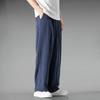 Pantalones Casuales de Lino de Lujo Ligero para Hombre Vonsrman - Estilo Chino, Otoño, Corte Holgado, Talla Grande, Corte Recto