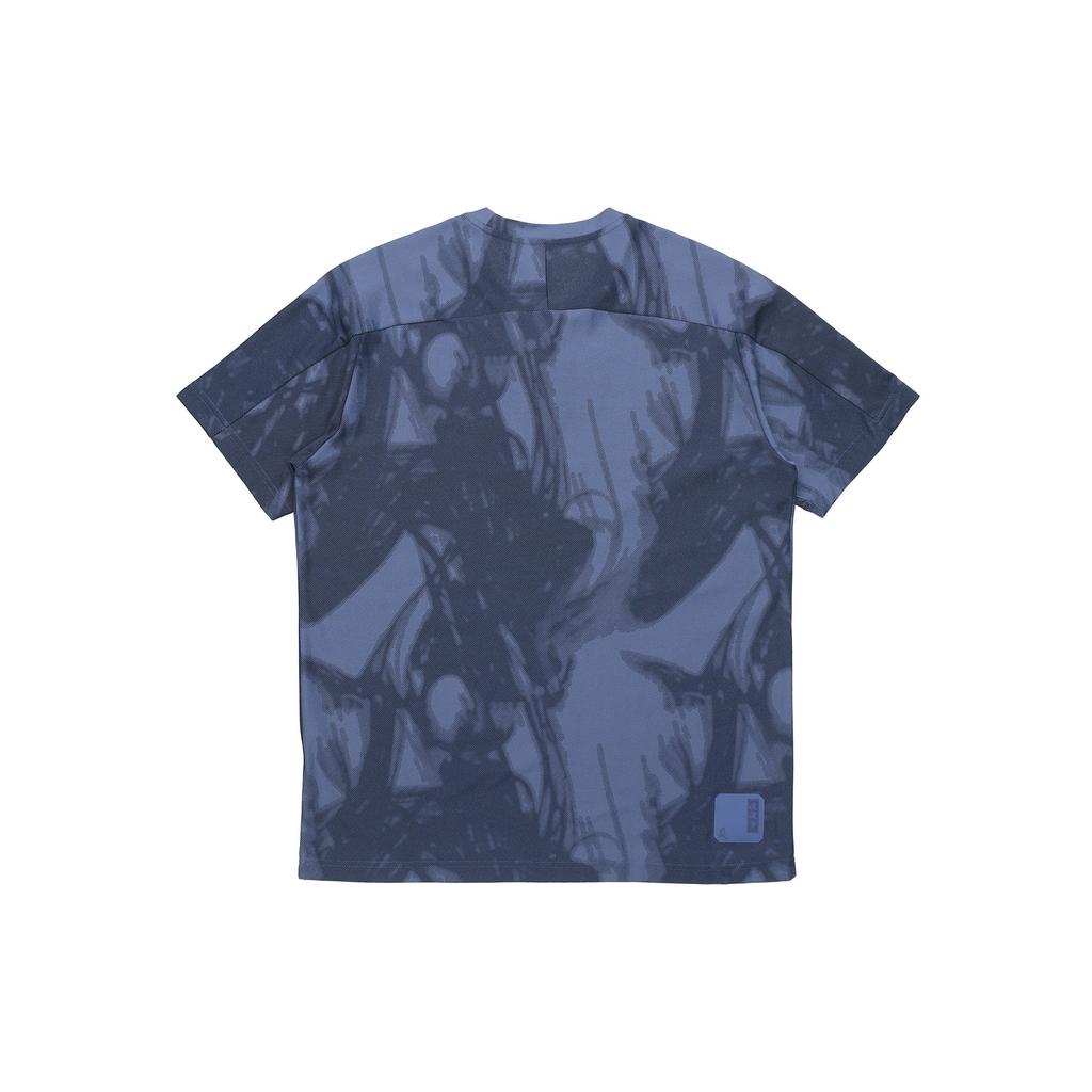 Adidas Wj Series Sport-Stil Locker sitzendes bedrucktes Rundhals-Kurzarm-T-Shirt für Herren Oberteile Blau GU1801