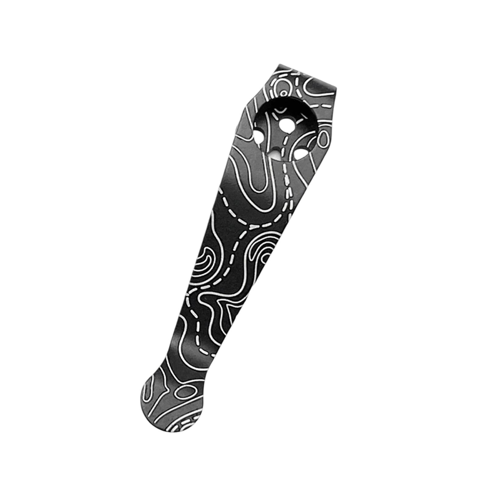 

Титановий сплав Кліпса для ножа 3 отвори Складаний ніж Кишенькова кліпса Затискач Заміна Кліпси для глибокого носіння в кишені Міцний T1