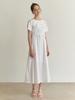 Liel Flavor Layered Set Dress (White)