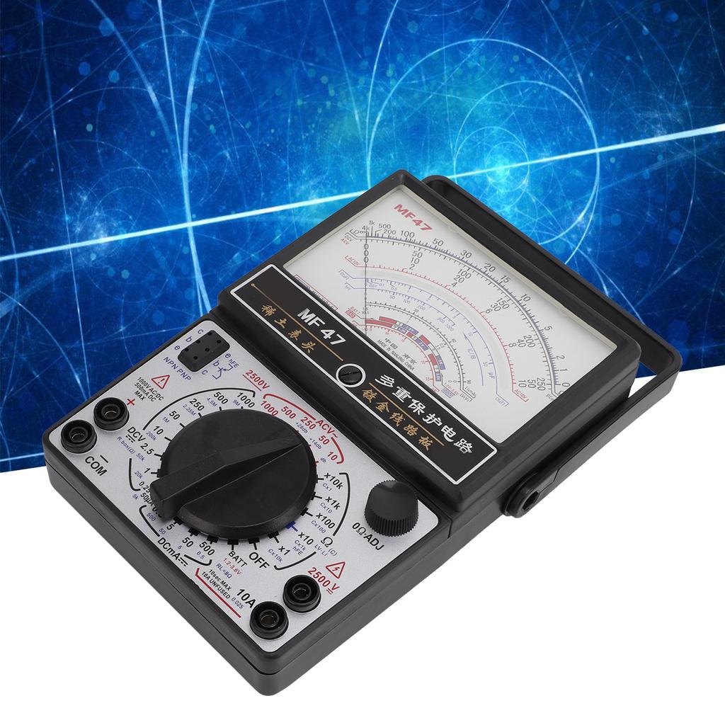 Multimeter s vnútorným magnetickým ukazovateľom typu MF47 Vysoko presný analógový multimetrový voltmeter pre priemysel