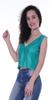 Moomaya Womens Sequin Sleeveless Party Crop Top Glitter V Neck Sparkle Club