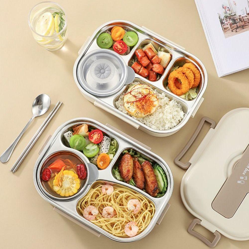 Sealed Lunch Container 304 Stainless Steel Picnic Box Portable Food Container  Worker