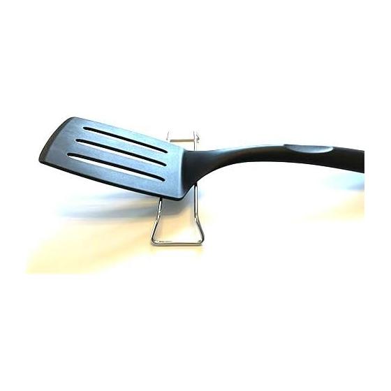 Made in Japan Stainless Steel Kitchen Tool Rest, 38mm Width, 148mm Length, 18mm Height, 18-8 Stainless Steel (SUS304), Patented Design