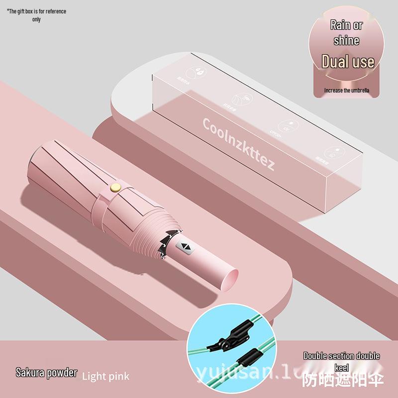 Men's Large 144-Rib Automatic Umbrella with Sun Protection and Custom Logo