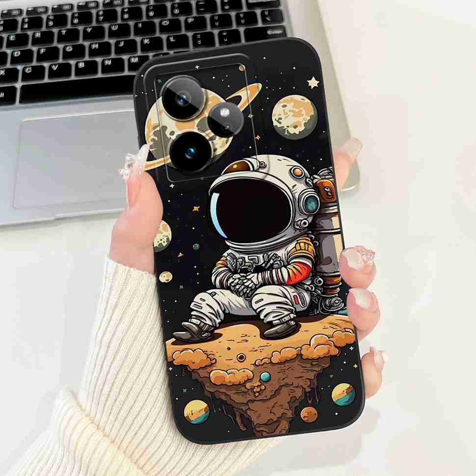 For Realme GT 7 5G 6.78" Case RMX5061 Cartoon Panda New Flower Collection Soft Silicon Cover For Oppo Realme GT7 5G Phone Shell