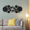 26pcs Circle Mirror Wall Stickers 3D Stereoscopic Acrylic Wall Decoration