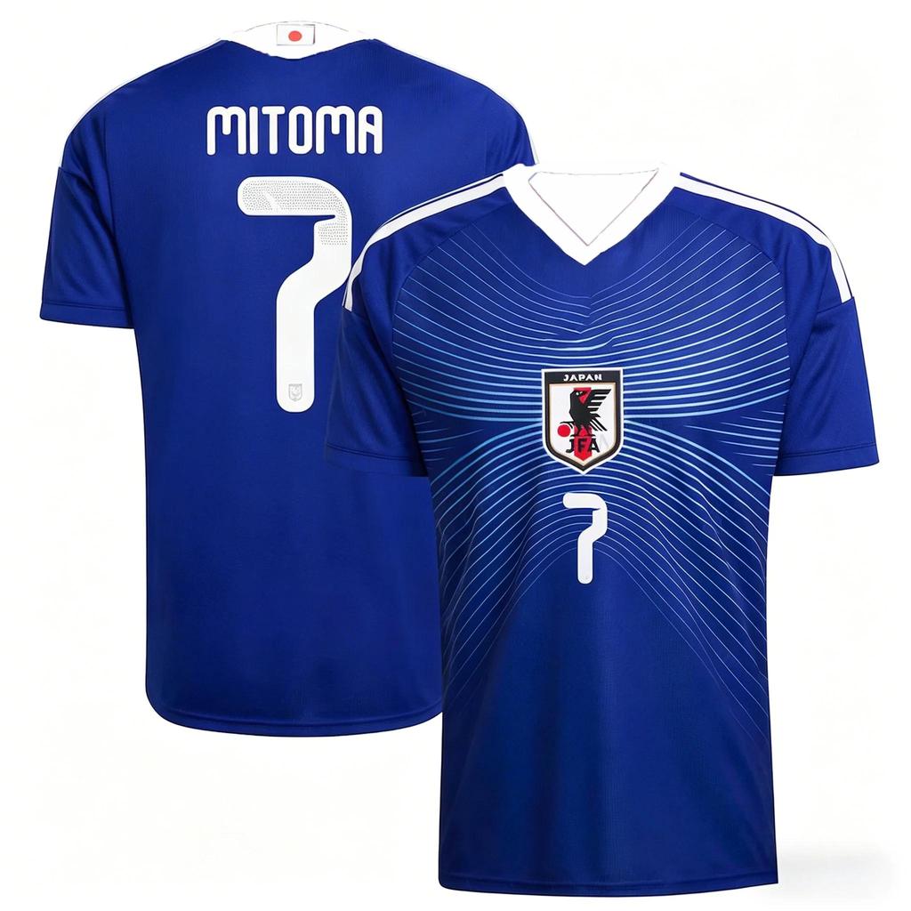 Klassiek Japans Waaiers T-shirt Retro Ademend Geschikt voor Alle Seizoenen Nee. 7 Voetbalshirt