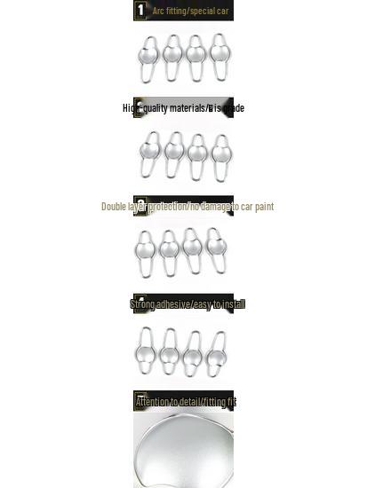 Anti-Scratch Electroplated Door Handle Bowl Cover for Dongfeng Fengxing S500