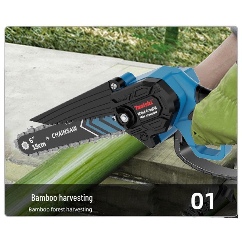 Przenośna bezszczotkowa akumulatorowa piła łańcuchowa - Akumulatorowa piła do przycinania litowo-jonowa do użytku jedną ręką