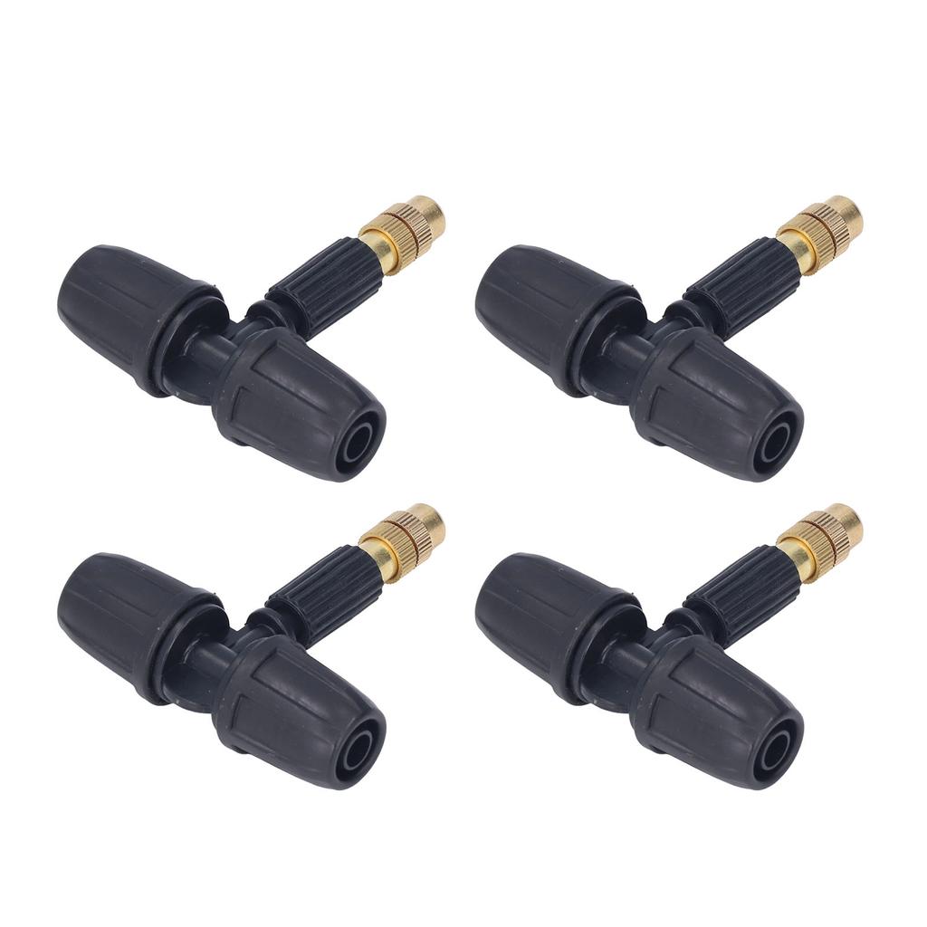 10Pcs Copper Atomizing Nozzles 8/11mm Adjustable Gardening Atomizing Nozzle with Tee Pipes for