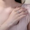 Best-Selling Zirconia Imitation Moissanite Six-Prong 1 Carat Adjustable Wedding Ring for Women