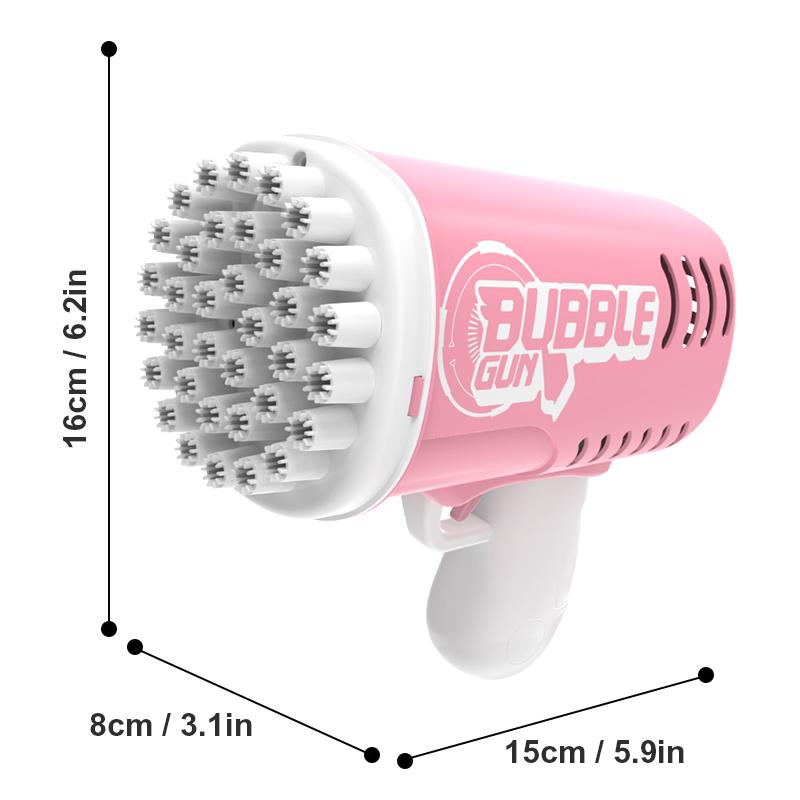 35-Loch-Blasenspielzeug Handheld-Blasenpistole Interaktion im Freien zwischen Eltern und Kindern Geburtstag/Party Kindergeschenk ohne Batterie Blasenwasser