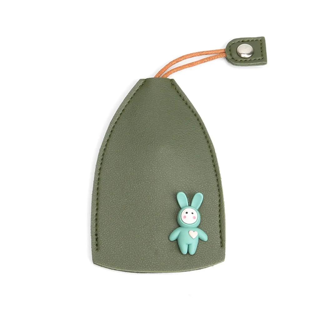 New Lovely Rabbit Car Key Holder Case Women Girls Pull Type Key Bag PU Leather Key Wallets Housekeepers Keychain Pouch Organizer