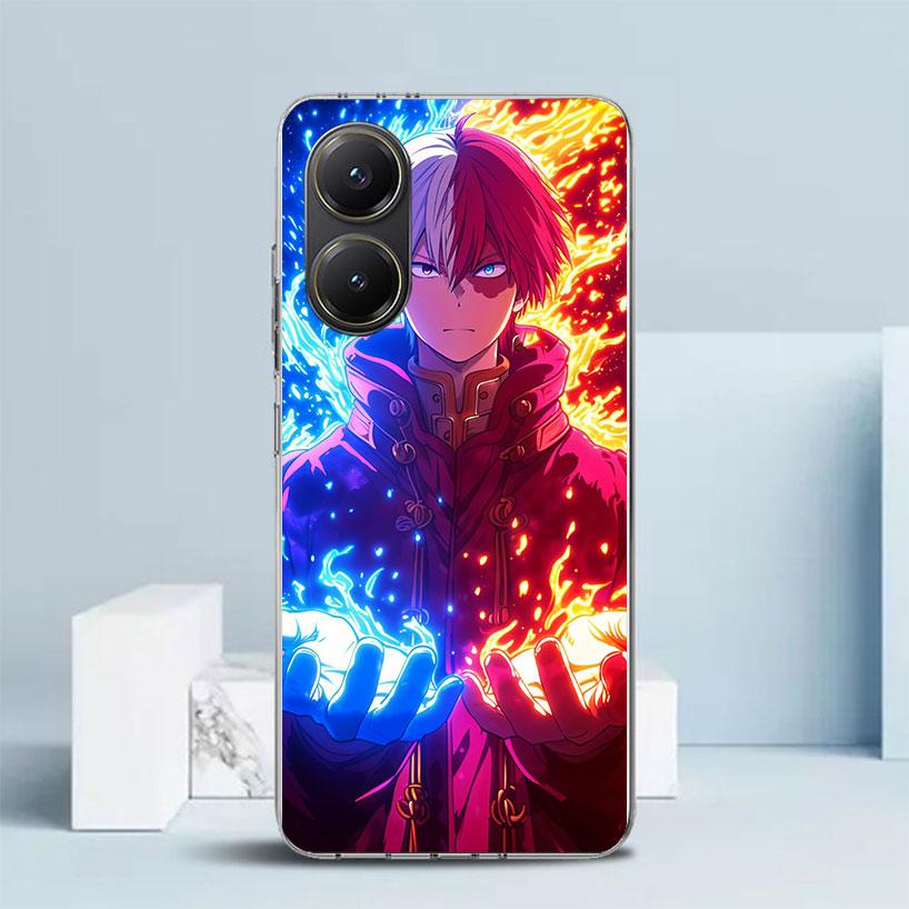 Todoroki Shoto MHA My Hero Phone Case For Xiaomi Poco F7 Ultra X5 X6 X7 Pro M7 Redmi 15C 15 13C 13 12C 12 10C 10 10A 9 9C 9A 9T