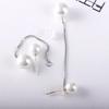 925 Silver Pearl & Crystal Ear Threads: Korean Fashion Jewelry In Three Styles