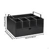 Coffee Bar Station Organizer Storage Rack Rustic with Drawer Pod for