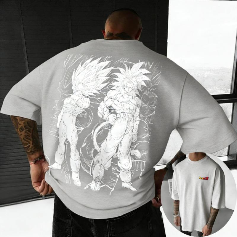 Dragon Ball Men's and Women's T-Shirts Son Goku Anime Tee Summer and Spring Boy's Vintage Short Sleeves Parent-child Outfits