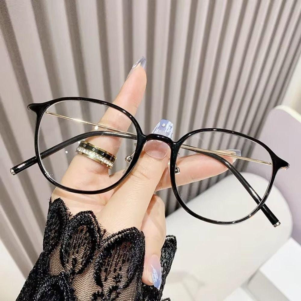 Ultra Light Photochromic Myopia Glasses Round Frame Presbyopia Glasses  Women Men