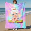 Feen-Regenbogen Outdoor Flanell-Decken, Outdoor-Reise, Heimdecken, Fan-Geschenke, Geeignet für alle Jahreszeiten, Weihnachtsgeschenke. R1127171