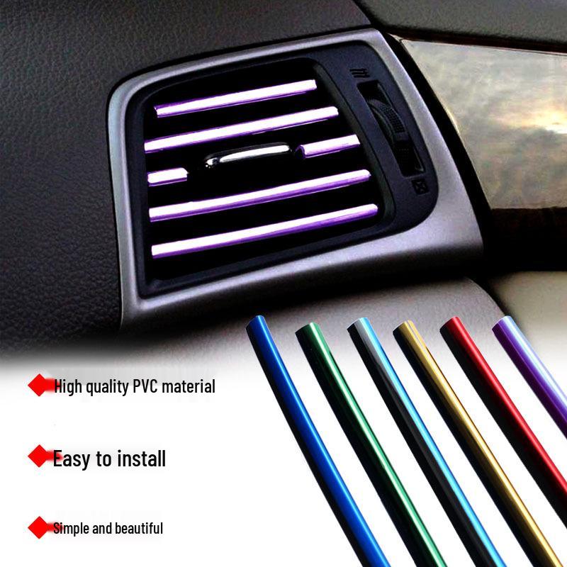 Universal Car Interior Chrome Decorative Strip for Air Vents