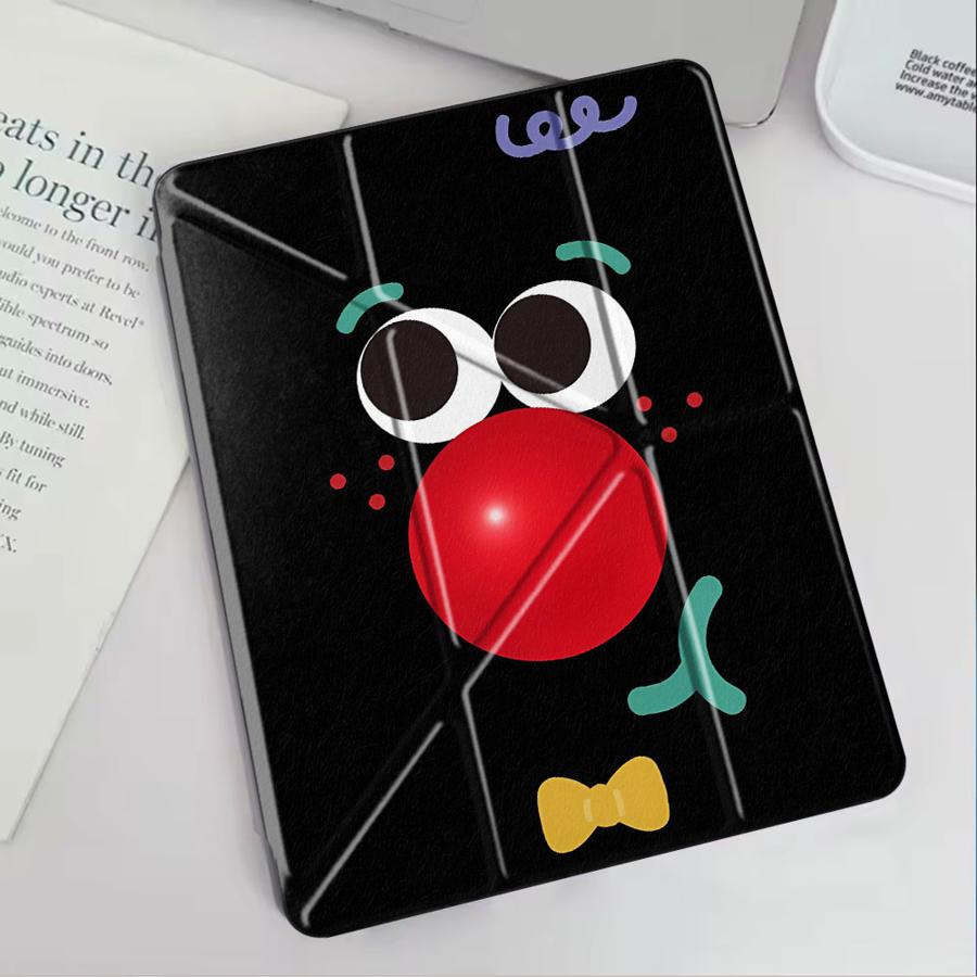 The Red-nosed Clown Holder Cover Tablet Case For iPad Air 4 5 M3 M2 1 2 M4 11inch Pro 11th 10th 9th 8th 7th 12.9inch Pro 2025