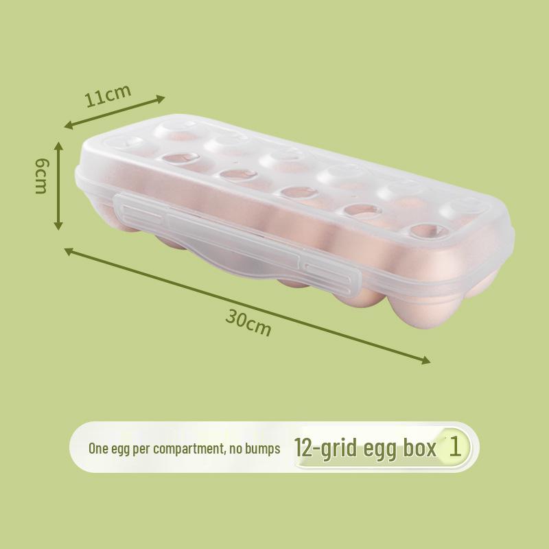 Shockproof Outdoor Egg Storage Box - Shatterproof, Transparent Plastic Tray for Camping and Refrigerator Use