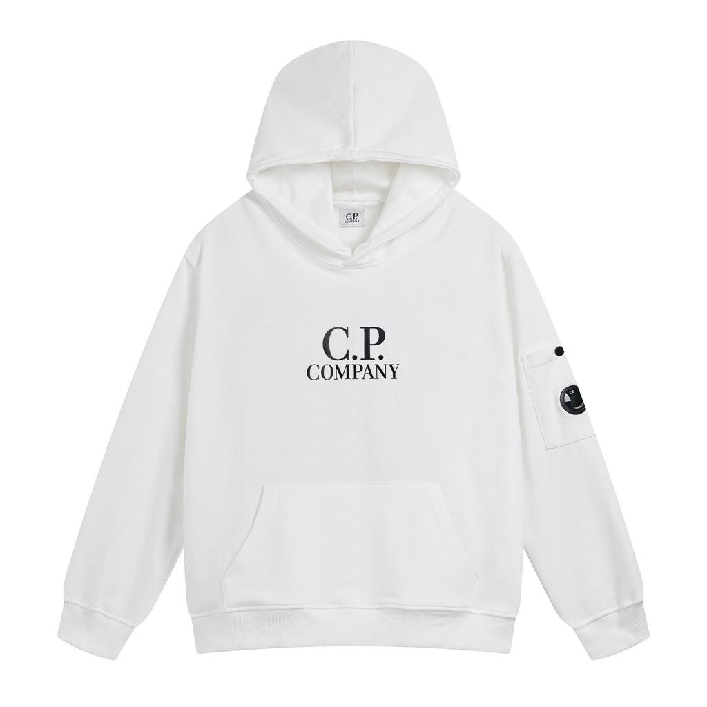 Ευρωπαϊκό & Αμερικανικό CP Φούτερ με Κουκούλα και Σήμα Φακού - Unisex Εξωτερικού Χώρου Casual Φαρδιά Ζακέτα