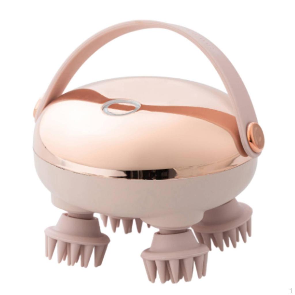 Red Light Multiple Modes Electric Head Massage Device Handheld Scalp Scrubber