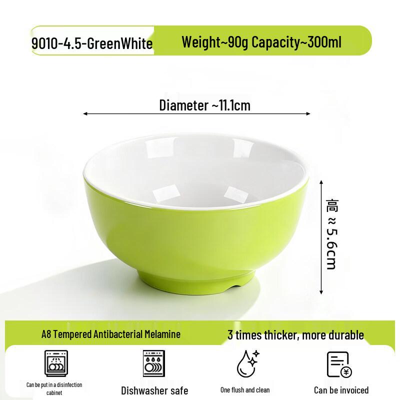Gannian Melamine Commercial Rice and Dipping Bowls