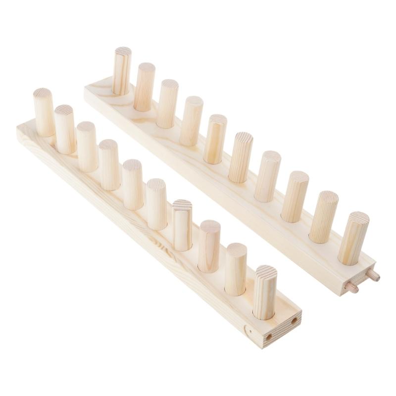 Portable Wood Knitting Frame Stand For Home Use And Travel Crafting
