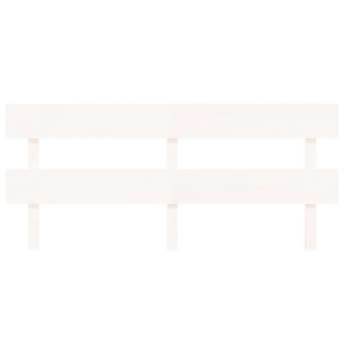 VidaXL Headboard White 184x3x81 Cm Solid Pine Wood 819086