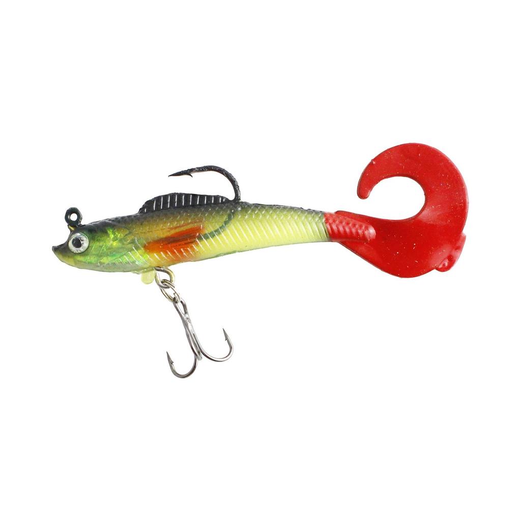 Dingliang Curled Tail Soft Bionic Fishing Lure for Freshwater & Saltwater