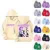 Women's Hooded Gradient Printed Long Sleeved Sweatshirt Loose Women's Sweatshirt  Sweatshirt