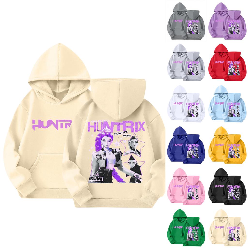 Women's Hooded Gradient Printed Long Sleeved Sweatshirt Loose Women's Sweatshirt  Sweatshirt