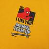 Li-Ning X Marvel Spider-Man Cartoon Print Short Sleeve T-Shirt Unisex Tops Citrus-Yellow AHSSB89-2