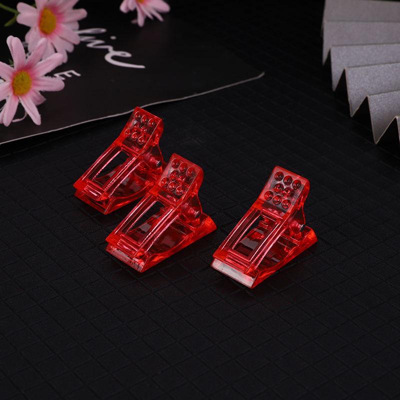 Crystal Clear Nail Shaping Clips for Gel Extension and Art