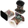 3 Pack Plush Lined Eyeglasses Holder, Protective Glasses Stand Case for Desks Nightstands