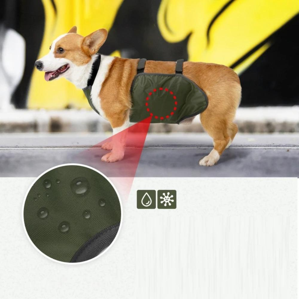 Waterproof Pet Dog Bellyband Clothes Anti-dirty Breathable Dog Protective Belly Cover Windproof Dog Costume