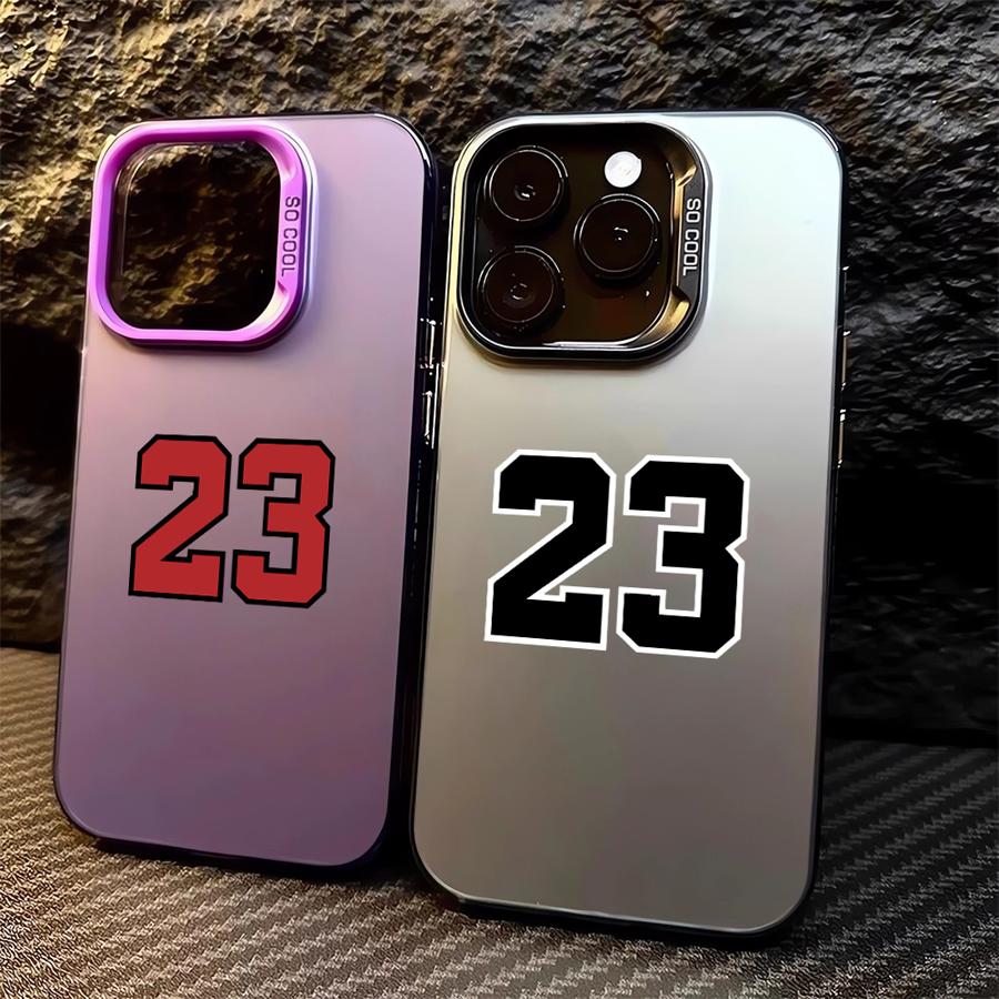 Phone Cover Case for iPhone 17 Pro Max Air 13 11 15 14 Plus 12 Pro 16 Basketball Number 23