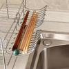 Stainless Steel Hanging Sink Drain Rack Kitchen Sponge Holder Soap Storage Basket