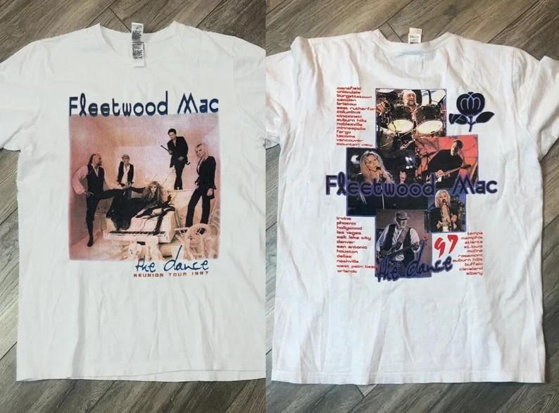 Fleetwood Mac The Dance Tour 1997 Music Band 2 Side Unisex T-Shirt S