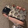 Leopard Print iPhone 13-17 Pro Case with Lipstick Holder