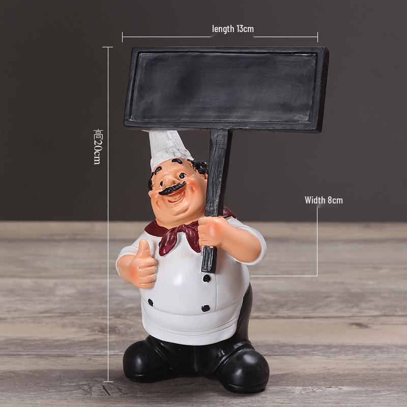 American Country Chef Ornament: Western Restaurant, Hotel, Wine Cabinet & Coffee Shop Decoration