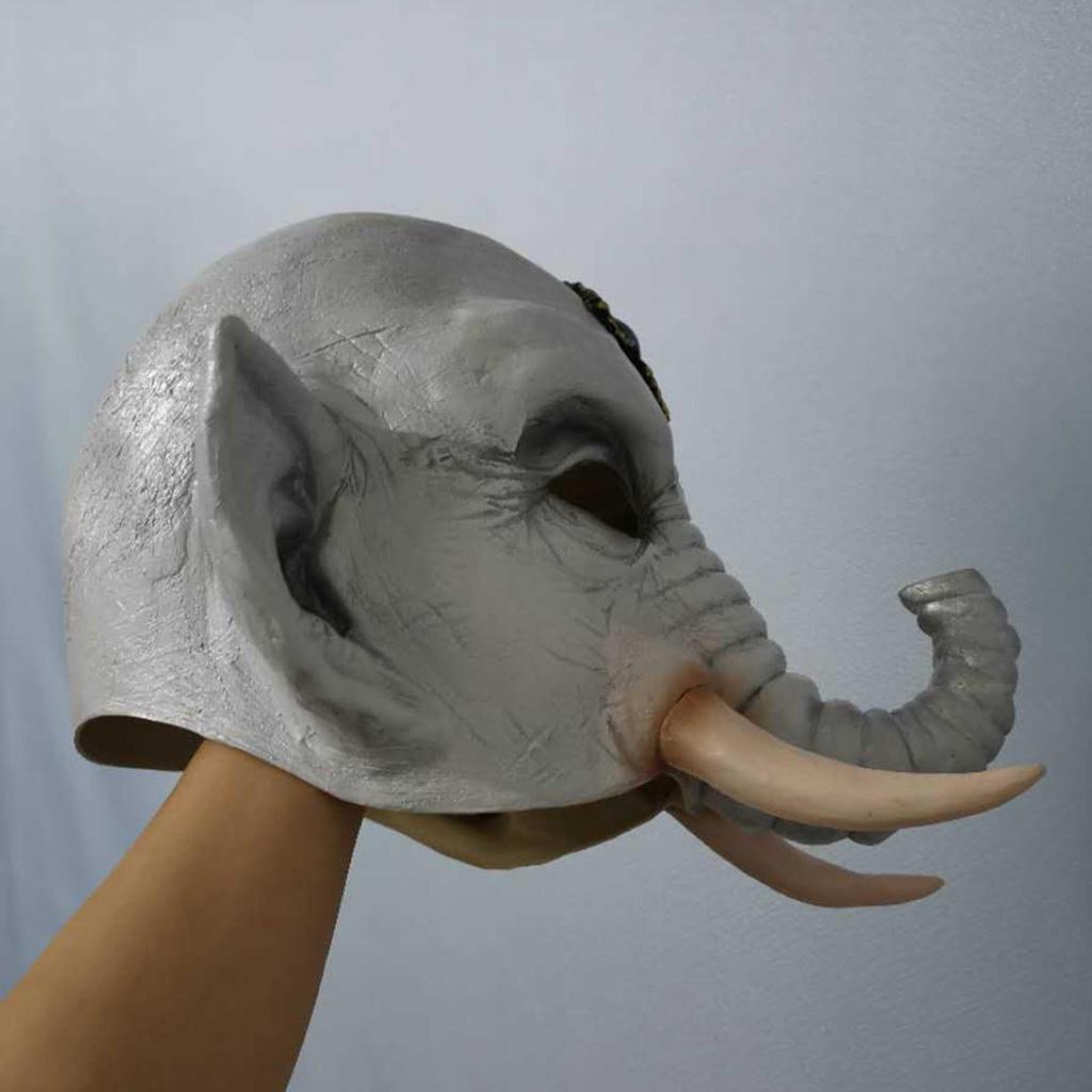 Indian elephant latex mask