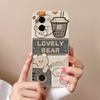Cute Bear Cartoon Pattern Shell For Vivo T3x Y03 Y28 Y38 Y200i T3 X Cover Bumper Screen Protector Lens Protection Liquid Silicone Soft Phone Bags Case