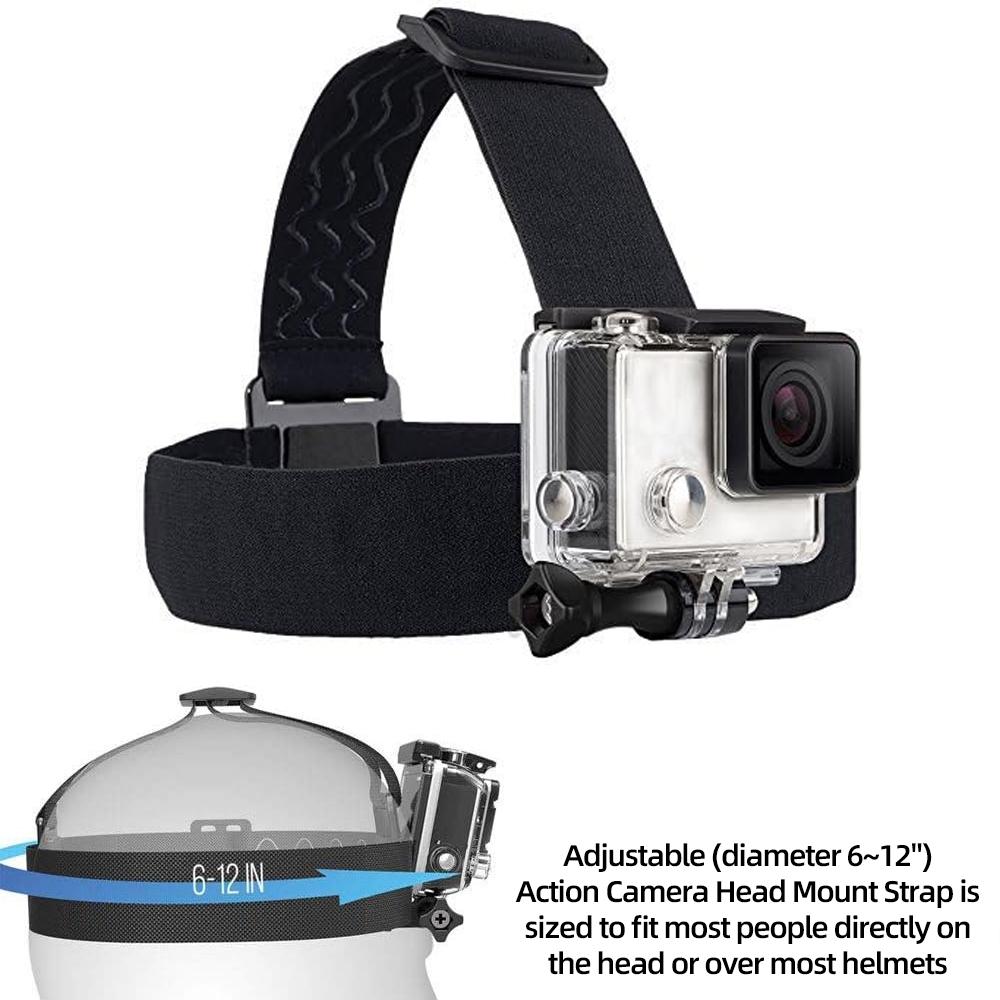 Head Strap Mount Belt Holder For GoPro Hero 13 12 11 10 9 8 7 6 5 AKASO SJCAM SJ4000 Insta360 DJI Osmo Action Camera Accessories