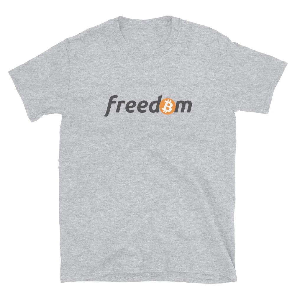 Bitcoin is Freedom T- Shirt crypto trader gift graphic tee S