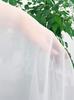 Ready-made white voile curtain 300x250 cm with eyelets - smooth
